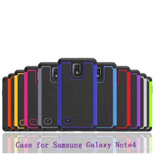 Back Cover Bumper Case for Samsung Galaxy Note4 N910 Note 4, PC + Silicone, Football VeinsNew
